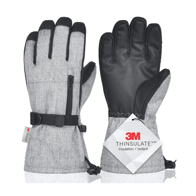 Thermo-wasserdichte Touchscreen-Handschuhe für Damen und Herren, winddicht, Plüsch, warm, Radfahren, Sport, Schnee, Snowboard, Skifahren, Outdoor