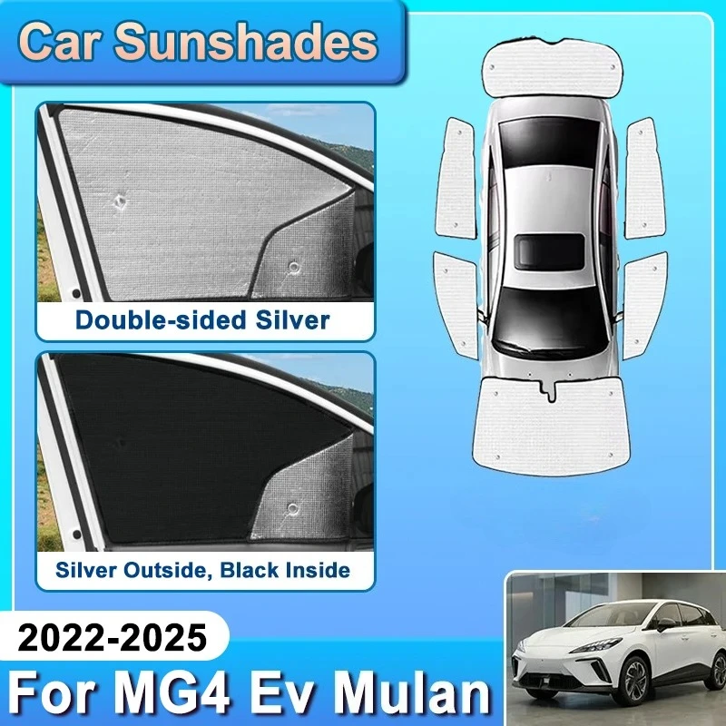 For MG4 EV Mulan 2022 2023 2024 2026 EH32 Car Upgraded Sunshade Curtain Style Sunshade Windshield Window Visors Auto Accessories