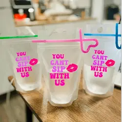 You cant sip with us| mean girls| drink pouches| alcohol pouches| girls night| girls trip| bachelorette| bridal| bridesmaids| ga