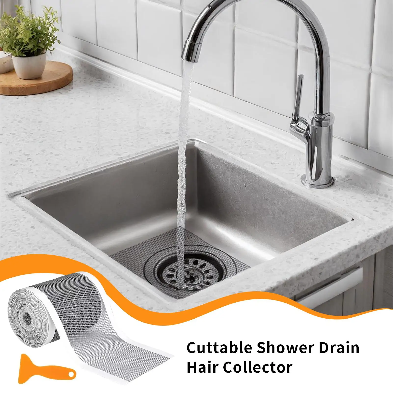 

Уловитель волос, слив для душа, сетчатые наклейки для слива душа с инструментом для удаления, прочный клей, наклейка для слива пола, фильтр для ванны