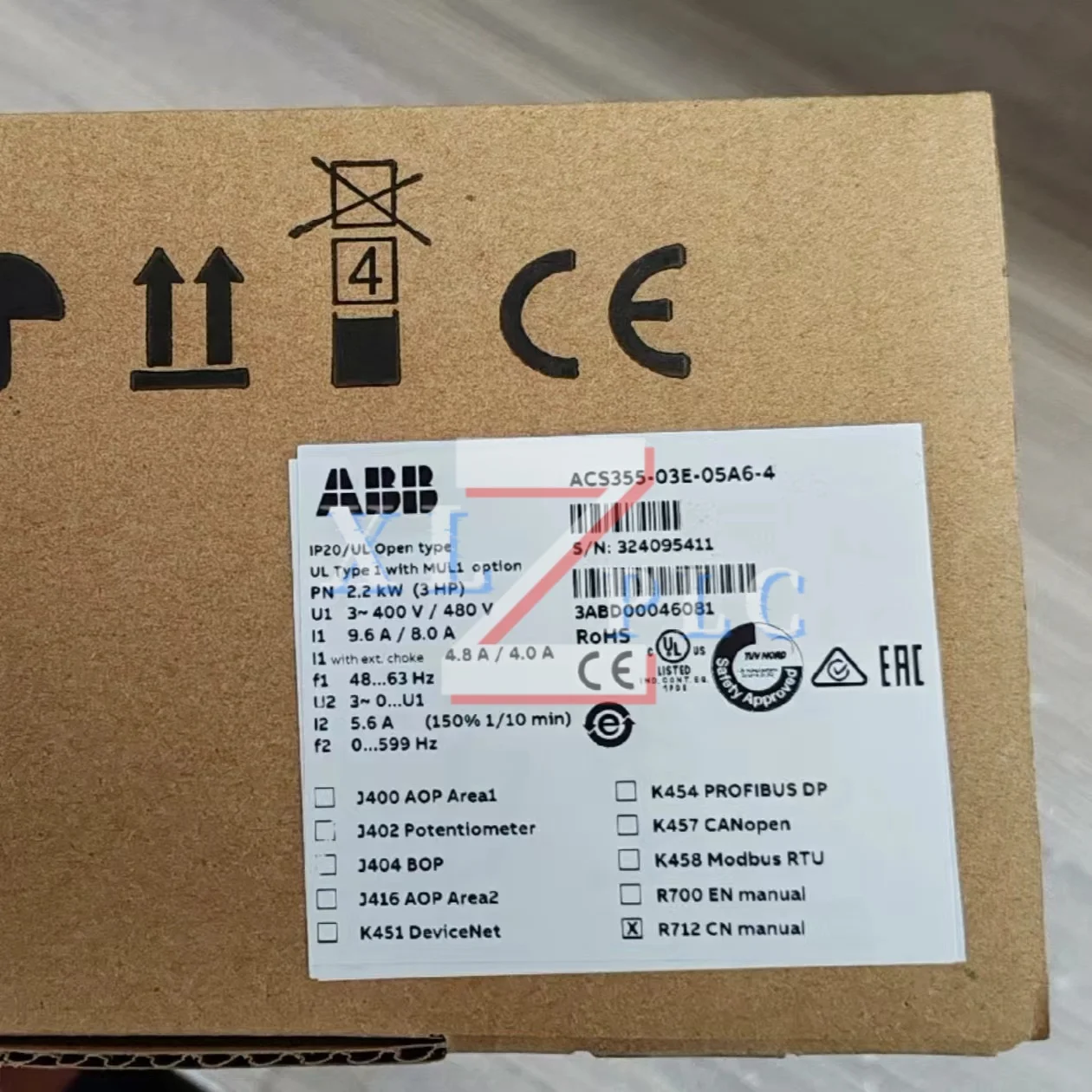 

новый в наличии Преобразователь частоты ACS355-03E-04A7-2 ACS355-03E-05A6-4