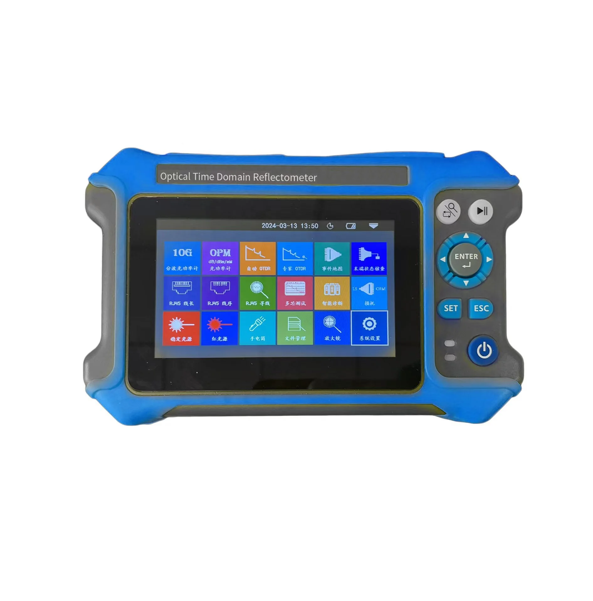 Auto OTDR JW3302K 4.3 Inch Fiber Optic Tester 16 1 Multi-Function Budget Mini Pro Intelligent Meter for FTTX Supports 4G 3G GSM