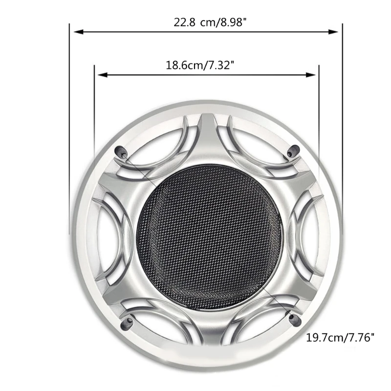 Protezione della griglia dell'auto altoparlante da soffitto universale da 8 pollici griglia copertura in rete recinzione rete Subwoofer griglia Circle Guard
