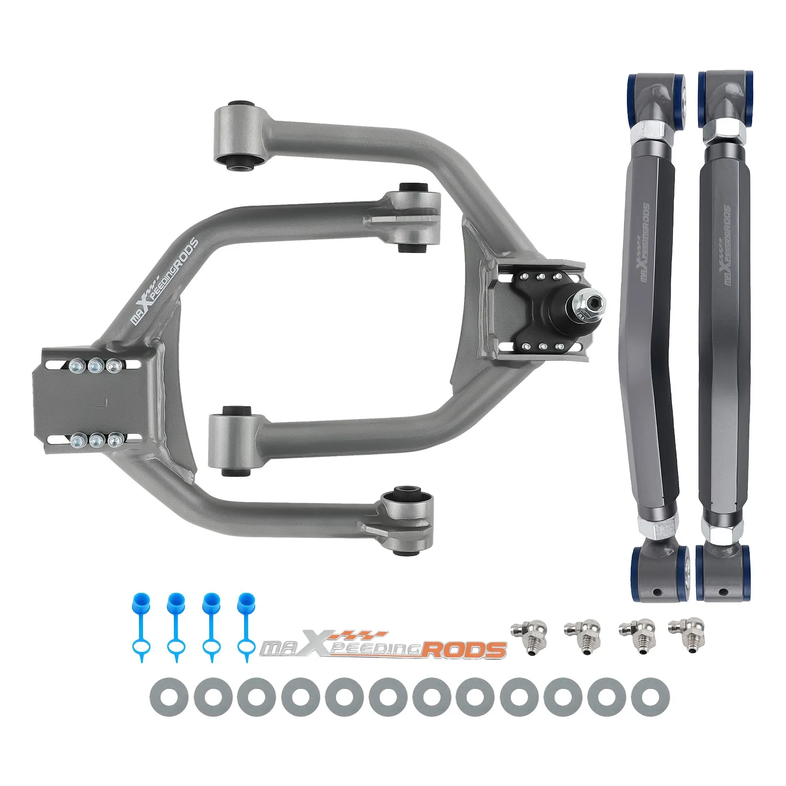 Adjustable Rear + Front Upper Camber Control Arms for Dodge Charger 2006-2023