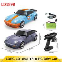 LDRC LD1898 1/18 Professional RC Drift Car | GT 911 High-Speed Racing Toy | 2.4G Remote Control for Boys | Christmas Gifts