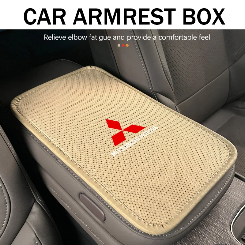 Car Armrest Center Box Mats Memory Foam Auto Arm Rest Pad For Mitsubishi Outlander Lancer Cross Colt Xpander Mirage Attrage