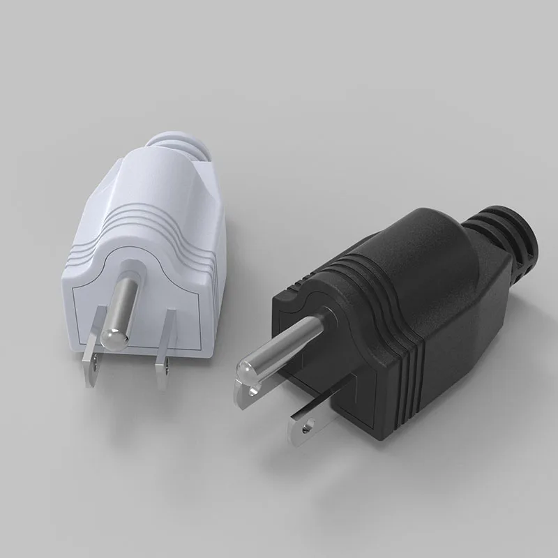 US American 3 Pin Nema 5-15P AC Electrical Power Male Plug Adaptor Adapter Wire Rewireable Extension Cord Connector