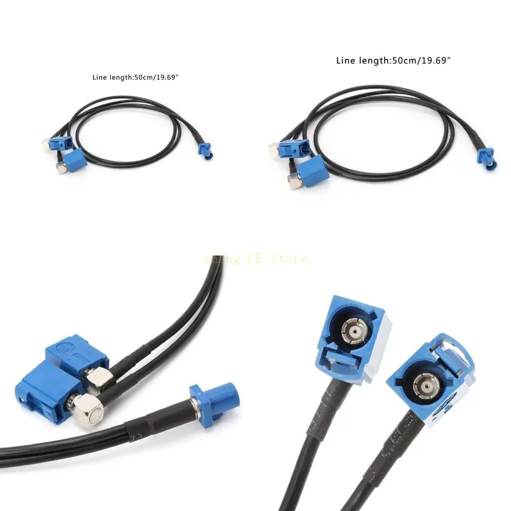 

M5TD Fakra Male Adapter до 2 Fakra женских комбинированной замены кабеля RG174 Y Type Splitter для автомобильных сидений