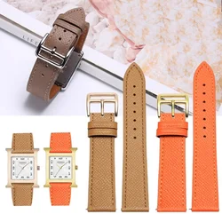 Genuine Leather Watch Strap Of The Watchband For Hermes 14/16/18/20mm Fashionable Comfortable Soft cowhide Women Bracelet