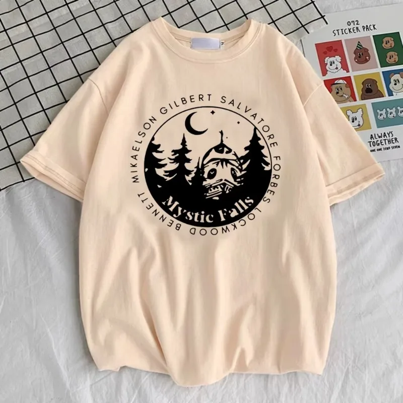 Damon Salvatore Tshirt Teen 80s Korean Clothes Colorful Classic Digital Tshirt Trendy 2000s Streetwear Women's T-shirt Top