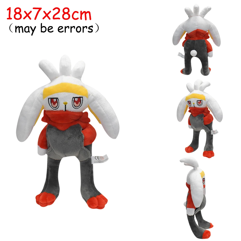 Scorbunny Grookey Sobble Pokemon Plüschpuppe Sprigatito Quaxly Fuecoco Floragato Meowscarada Anime Gefülltes Peluche Spielzeug Geschenke