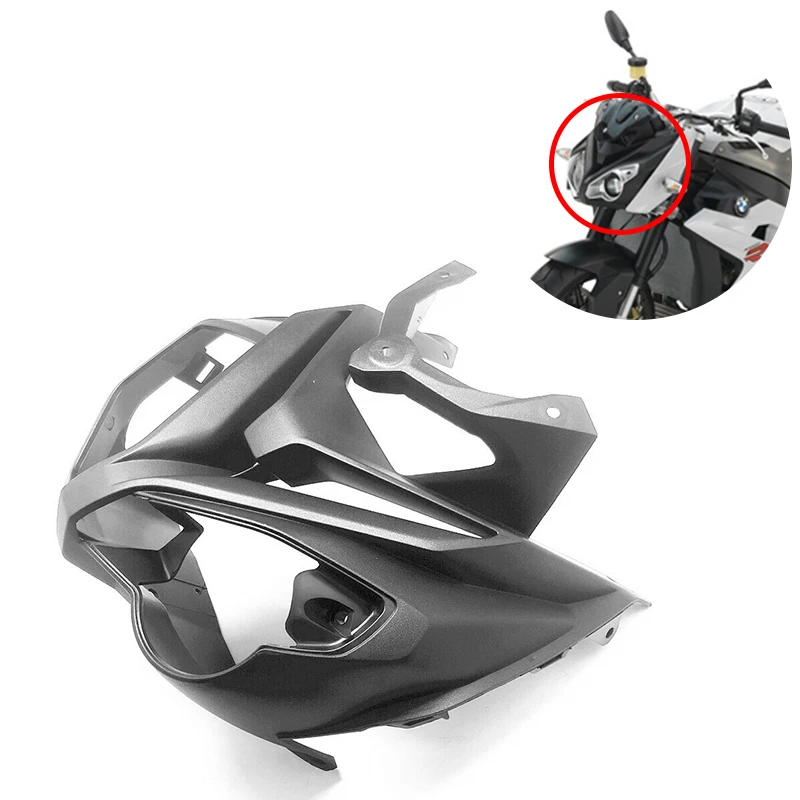 Motorcycle Matte Black Front Headlight Upper Fairing Cowling Kit For BMW S1000R S1000 R BMWS1000R 2014 2015 2016 2017 2018