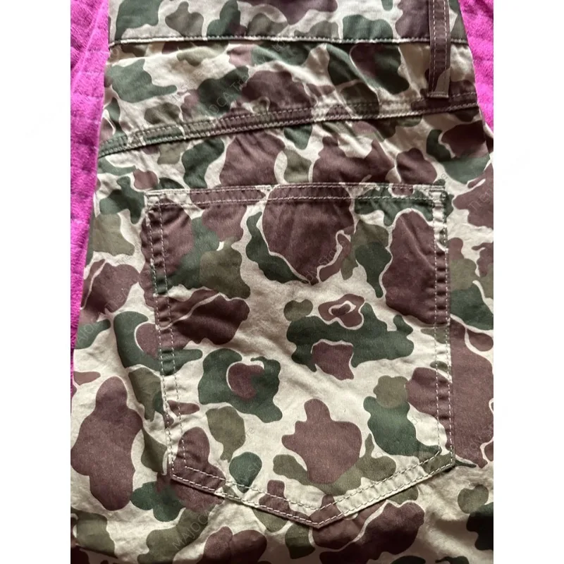 남성용 Duck Hunter Camo 반바지 Militar 스타일 카고 반바지 캐주얼 개구리 피부 위장 여름 바지 streetwear