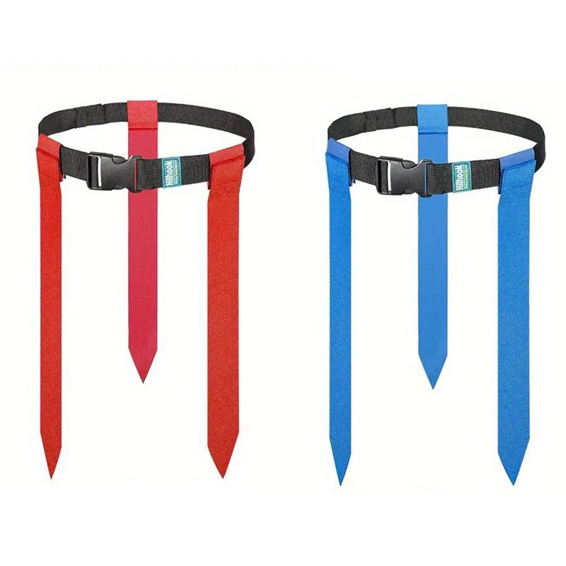 2PCS Football Webbing Waist Belt Adjustable American Soccer Flag Football Set With Flags Kids Adults Rugby Training Accessories