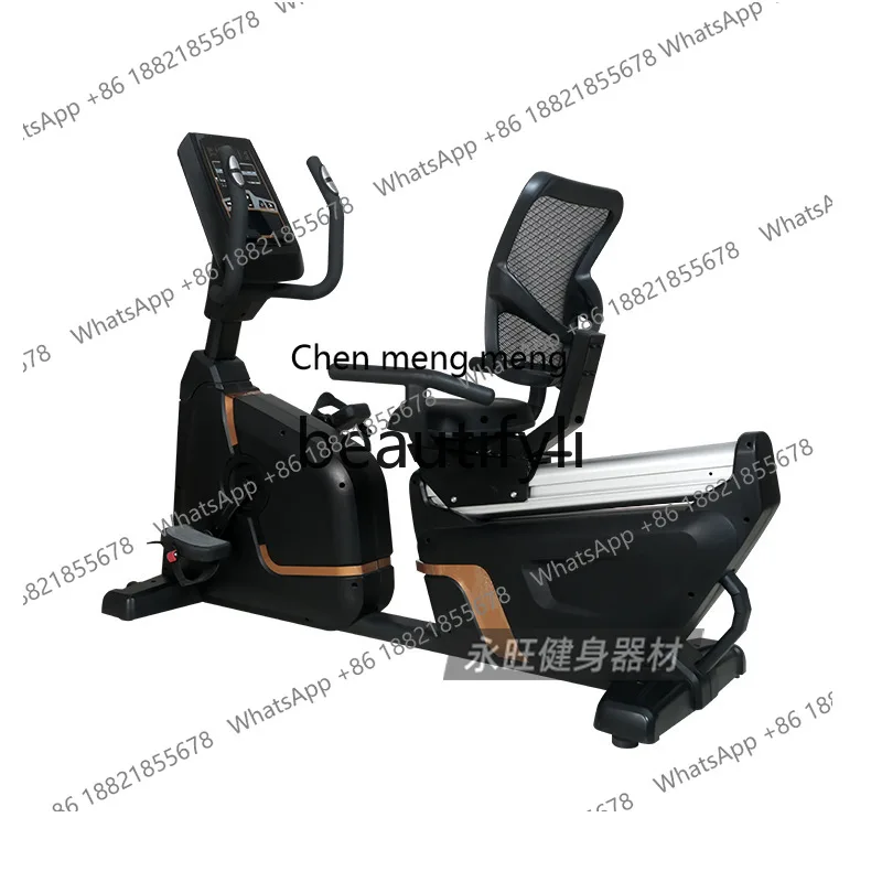 

Horizontal Exercise Bike Commercial Home Use Backrest Spinning Bike Gym Strength Training Equipment Exercise Pedal Bike