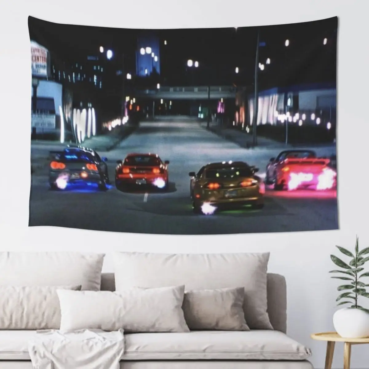 Fast and furious Tapestry Aesthetic Home Decor Aesthetic Room Decorations Wall Hanging Decor Tapestry