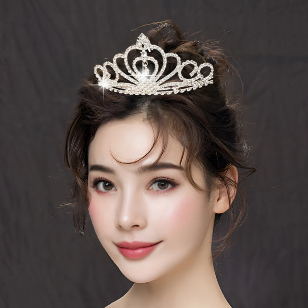 

Crystal Rhinestone Crown Crystal Crown Hair Jewelry For Women Special Occasion Pageant