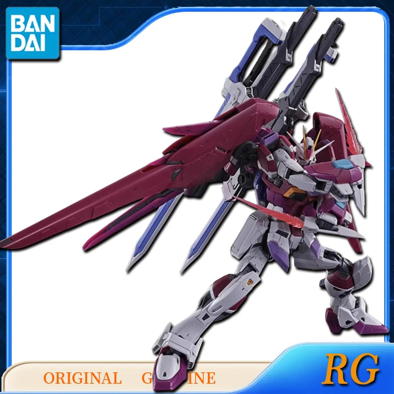 Bandai Original Genuine RG DESTINY IMPULSE GUNDAM Anime Action Figures Toys for Kids Gift Assembly Model Ornaments