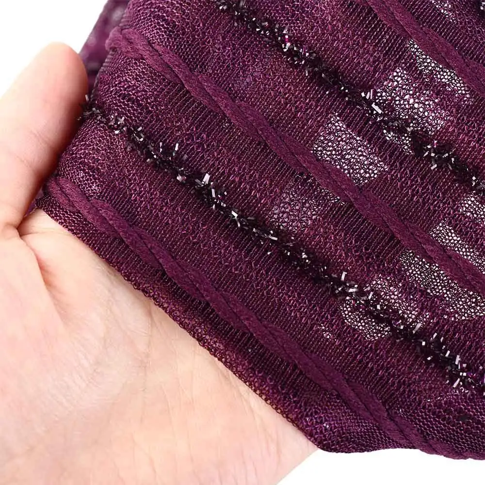 Shiny Stripe Cover the White Hair Mother Hair Hoop Non Slip Women Headband Korean Headwear Wide Hair Band Mesh Hairbands