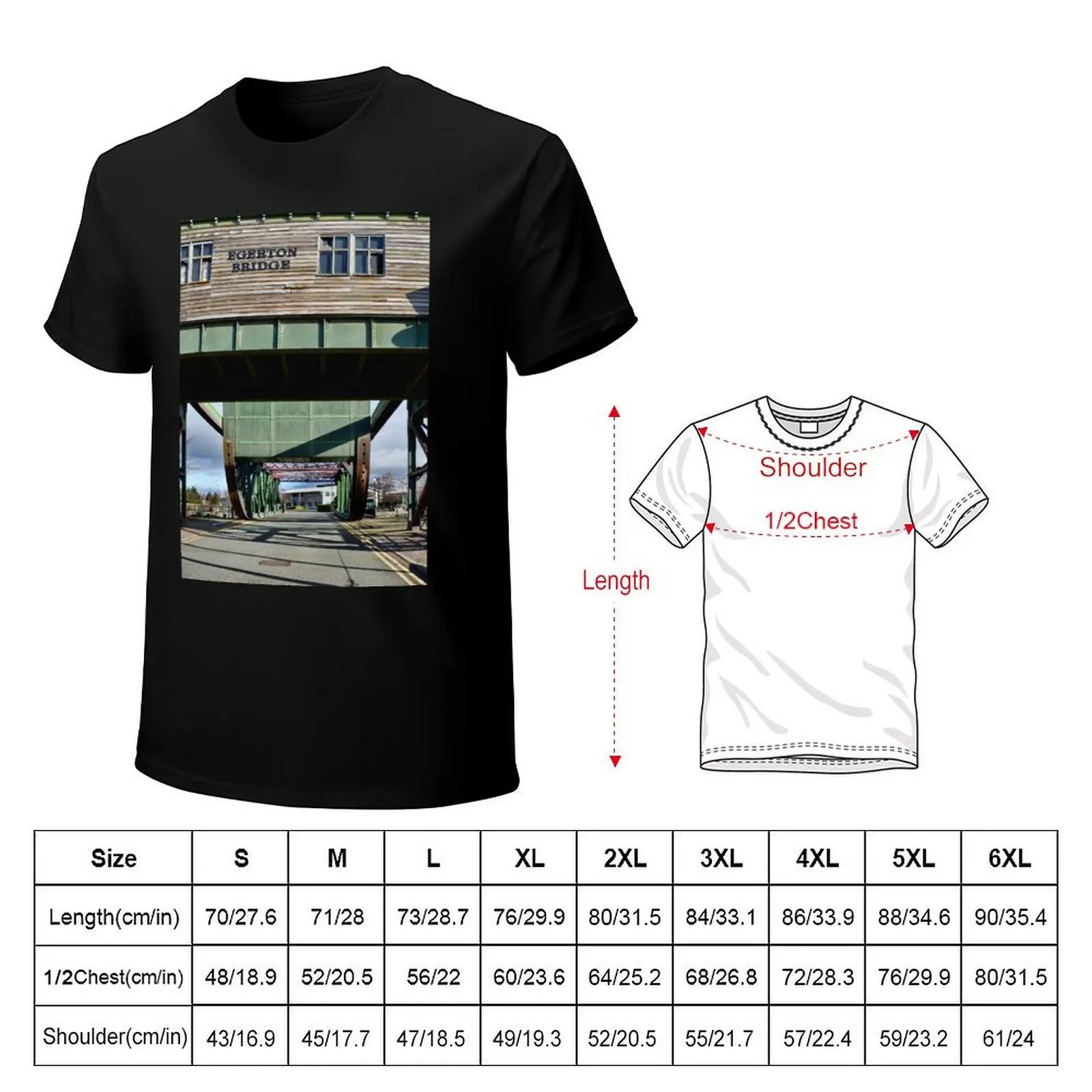 Egerton Dock Bascule Bridge T-Shirt Anti-Perspiration Workout Top