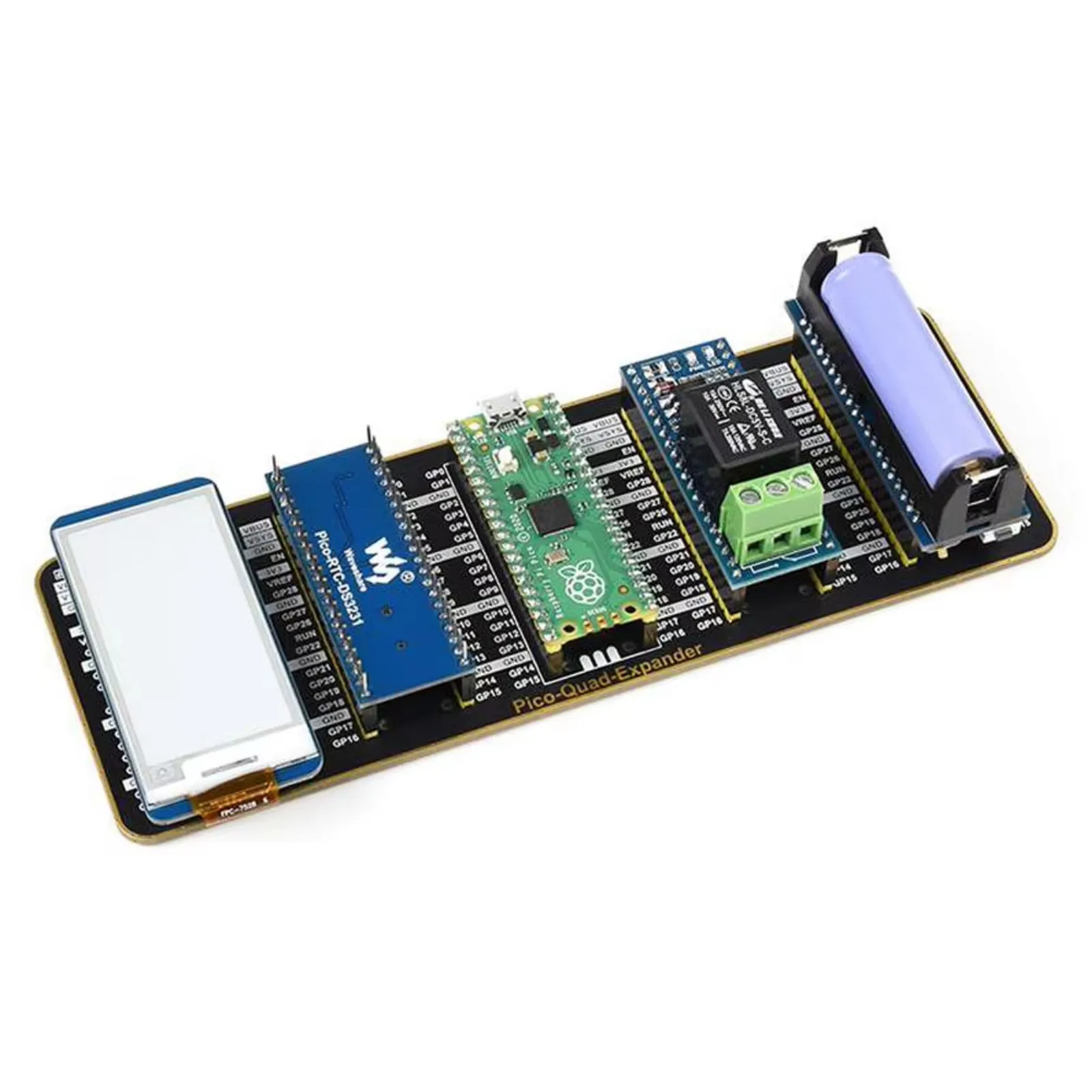 Waveshare Quad Расширитель GPIO Четыре набора разъемов USB-разъема питания для Raspberry Pi Pico