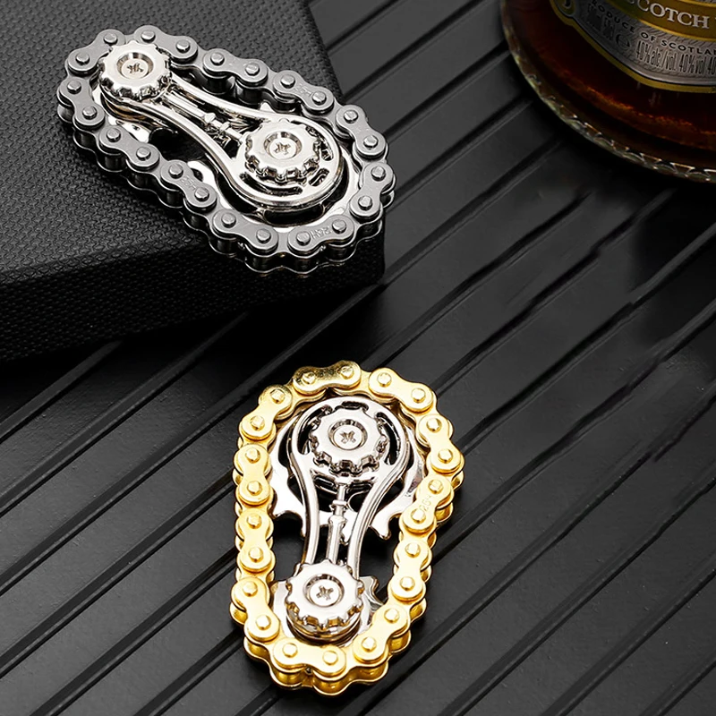 Fidget Spinner Toy Sprockets Flywheel Fingertip Gyroscope Antistress Toys EDC Office Keychain Adult Stress Relief Spinning Top