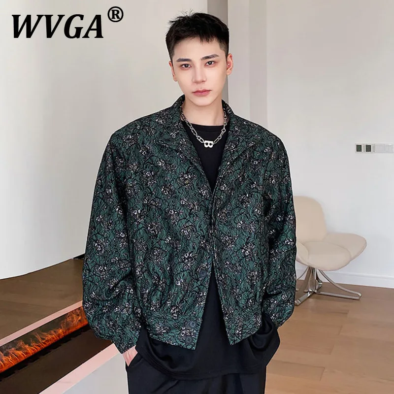 

WVGA New Man Jacket Spring Autumn Tide Fashion Casual Vintage Personality Stand Collar Niche Trendy Long Sleeve Coats Ins W10779