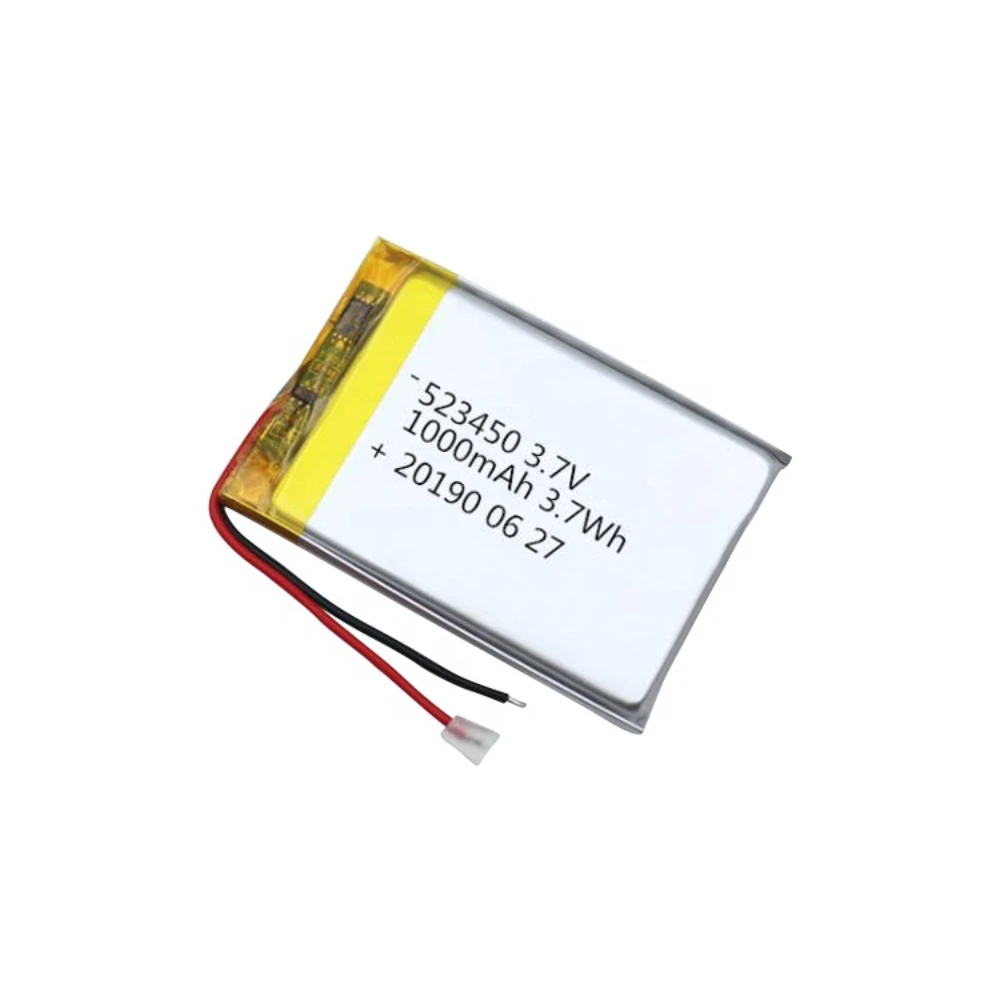 Dostawcy hurtownia 523450 bateria litowo-polimerowa litowo-jonowa 3.7v 1000mAh mała bateria litowa