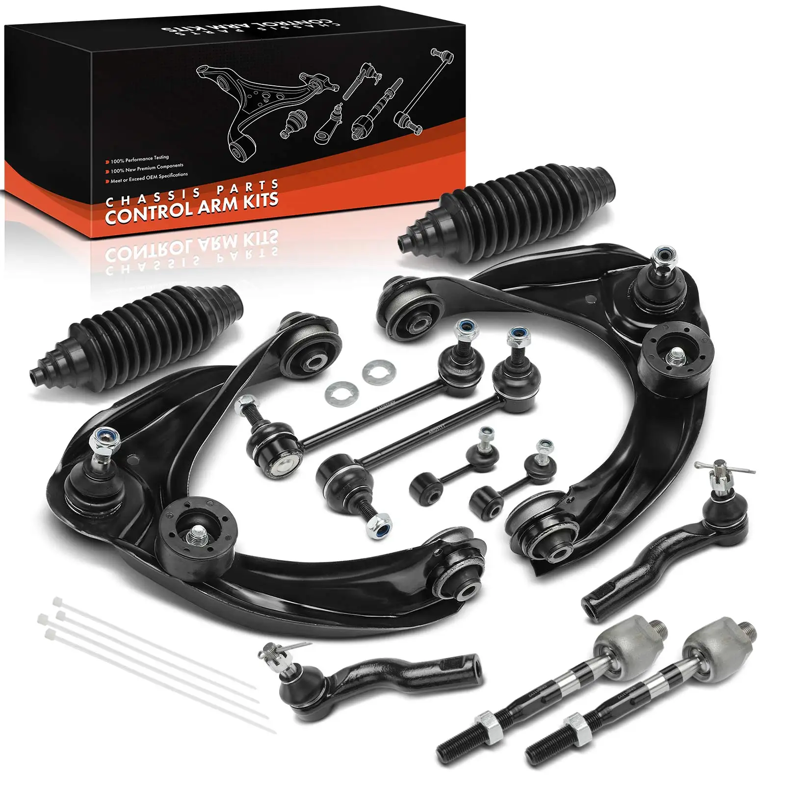 Frankberg 12-delige draagarmset vooras links rechts omhoog voor FORD Fusion Mazda 6 GG GY K80250