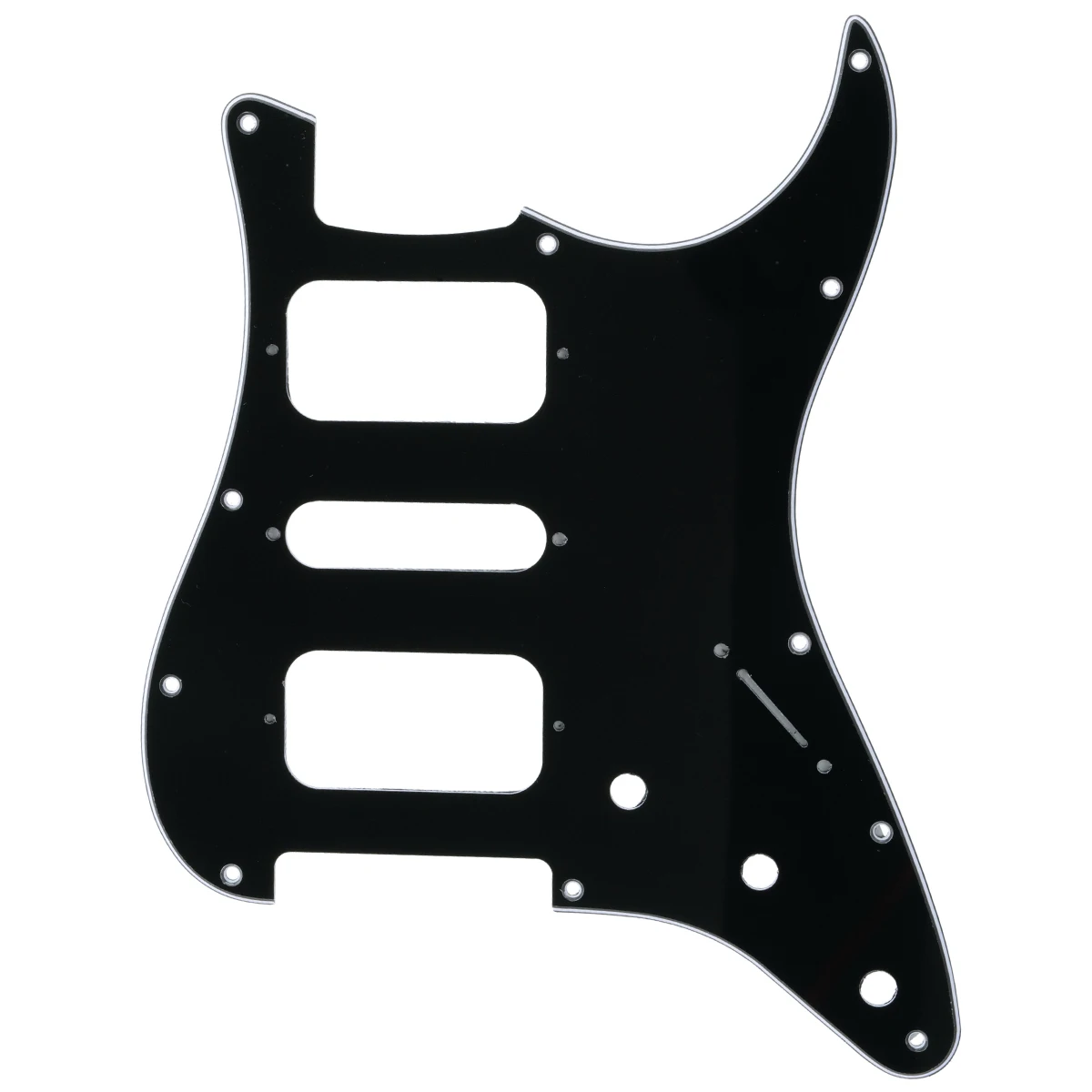 Musiclily Pro 11 fori Round Corner HSH Guitar Pickguard per American Mexican Fender chitarra elettrica Standard ST Style