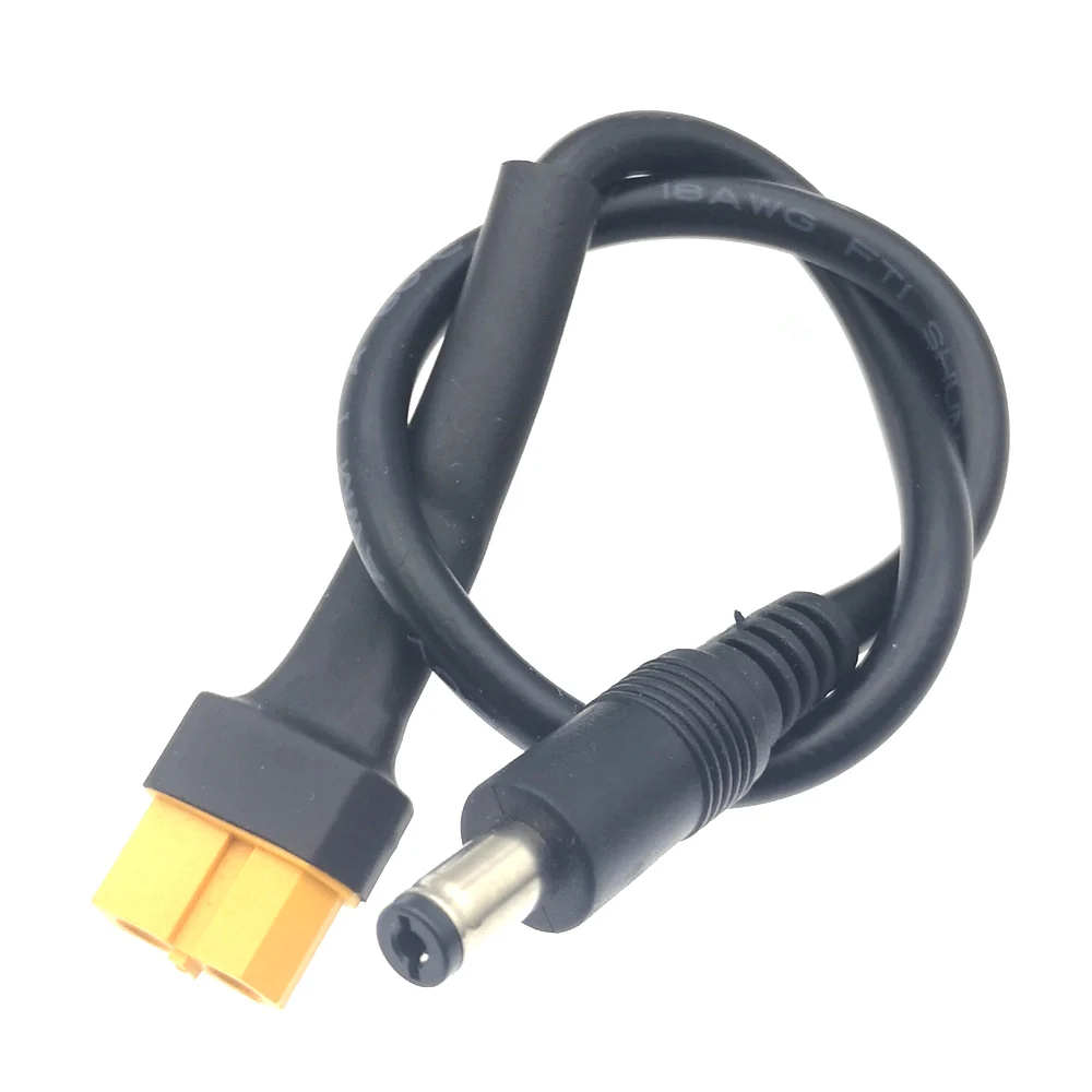 XT60 Male Female 5.5*2.1 5.5*2.5 Connector Charging Adapter Cable Converter Lead 15AWG 18AWG for DC Battery FPV DC Models