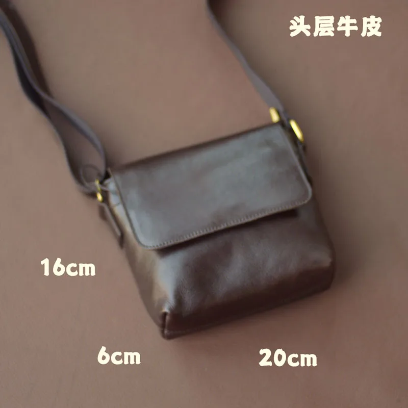 

AETOO Новая мужская сумка в стиле ретро, повседневная сумка на одно плечо из натуральной кожи, рюкзак через плечо из воловьей кожи с верхним слоем, мужская простая сумка из воловьей кожи