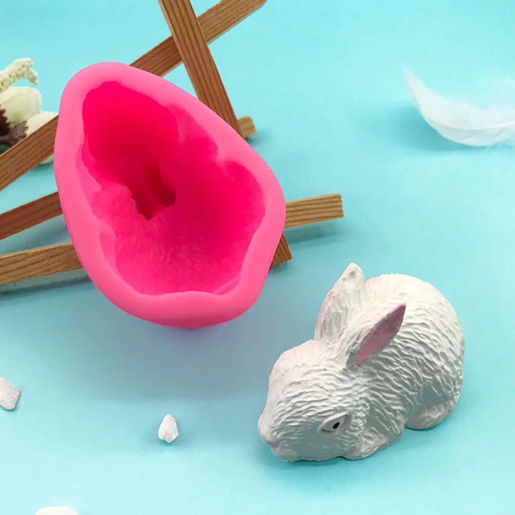

Rabbit Silicone Mold for Baking Cake Fondant Chocolate Decorative Pendant Craft Supplies Reusable Nonstick Easy Clean