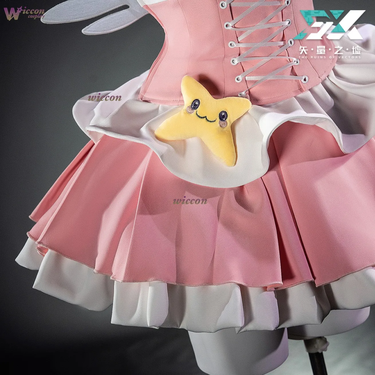 Zenless Zone Zero Aria KFC collaboration Cosplay Costume Wig Outfit Skirt Wings Hair Accessories Headband Angels of Delusion - view 4