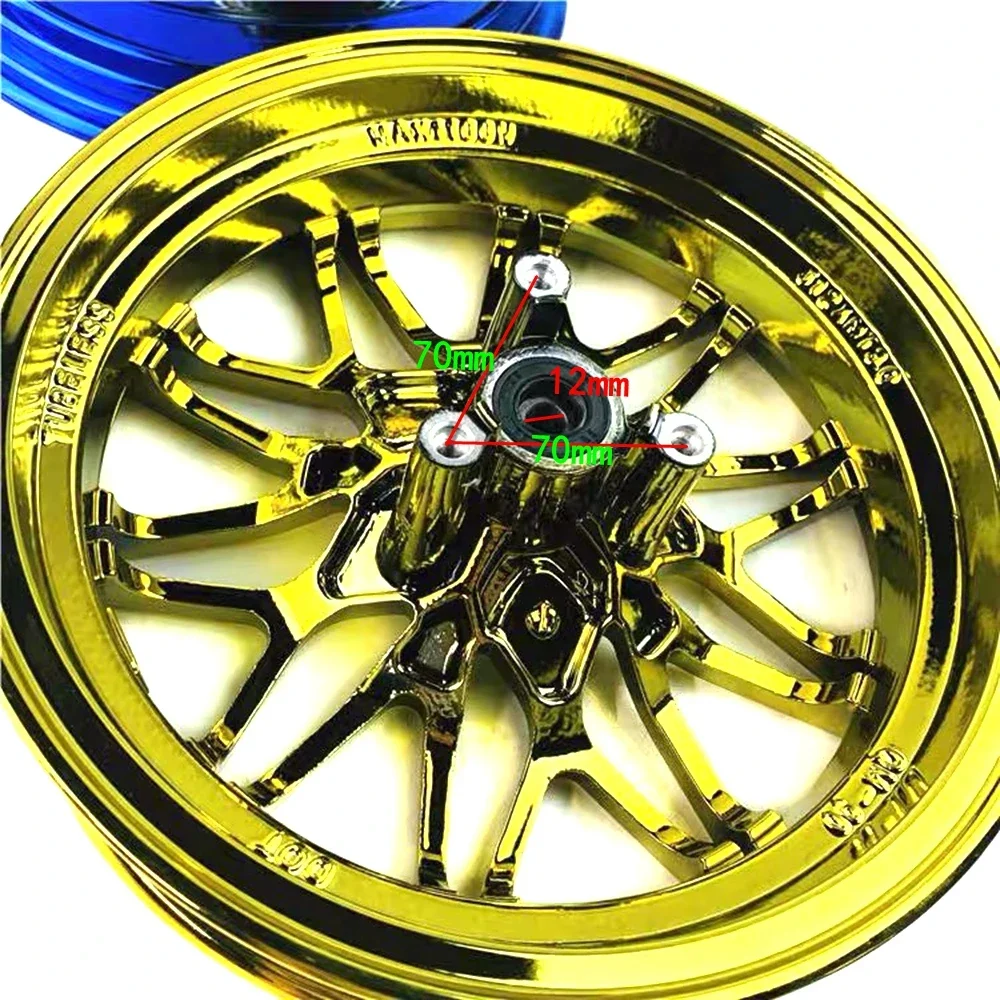 12*2.75 inch-7.0 CNC Electroplate Aluminum Wheels Motorcycle Front Rim For Yamaha  Aerox BWS RSZ FORCE JOG Niu N1 N1S Scooter