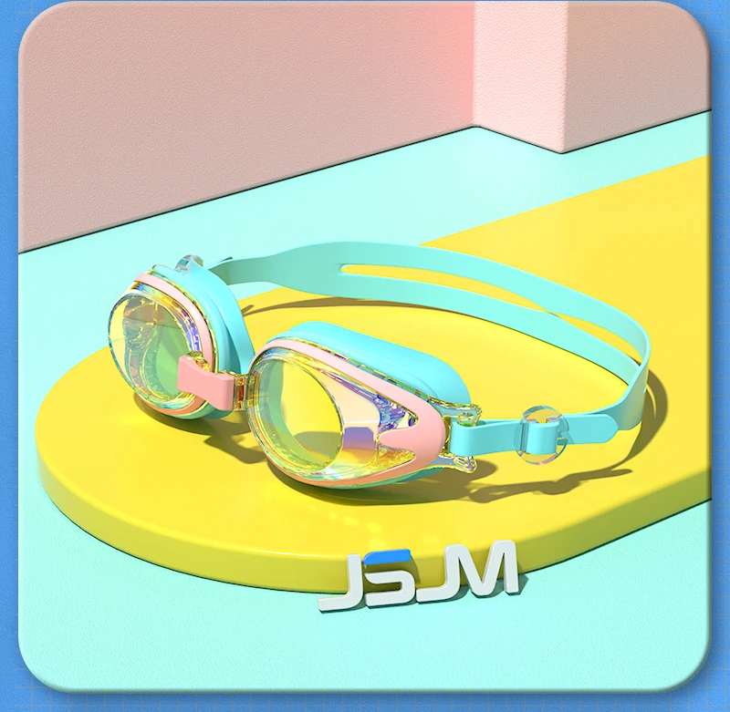 JSJM Professionelle Kinder-Schwimmbrille, beschlagfrei, UV-Schutz, wasserdichte Silikon-Schwimmbrille für Jungen und Mädchen, Schwimmbrille, Geschenk – Detail 12