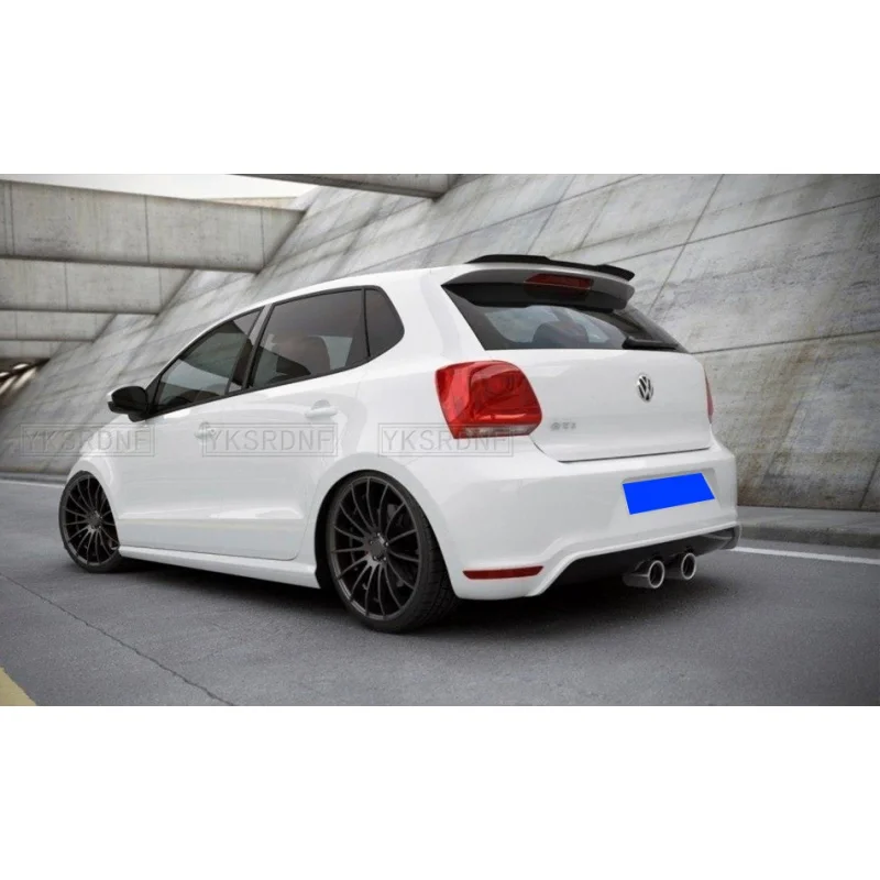 Rear Roof Spoiler For VW POLO MK5 GTI / R-LINE Lip Wing Spoiler For Polo MK5 6R 6C ABS Plastic Rear Window Spoilers