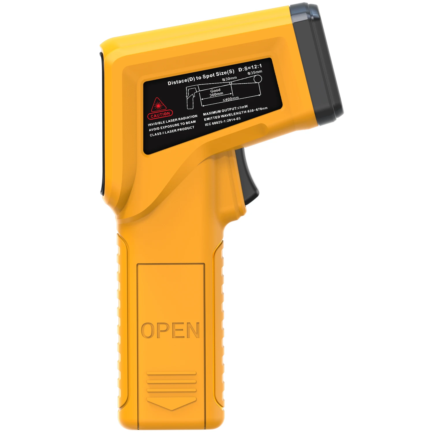 BSIDE Infrared Thermometer -50~530C Meter Non-contact Laser Thermometers Pyrometer Professional 12:1 Digital IR-LCD Temperature