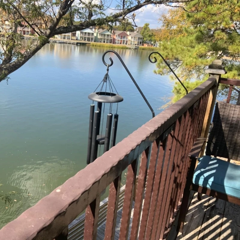 

Outdoor Balcony Railing Decorative Hook Plant Hanger Heavy Duty Fence Deck Hook for Bird Feeders Planter Basket D2RD