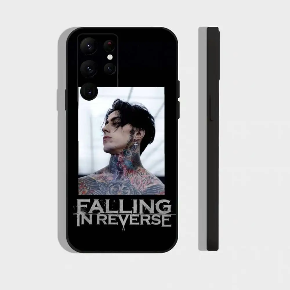 Custodia per telefono Band F-Falling In R-Reverse per Samsung Galaxy A73,21,22,32,71,53,52,51,80,5G Cover morbida nera