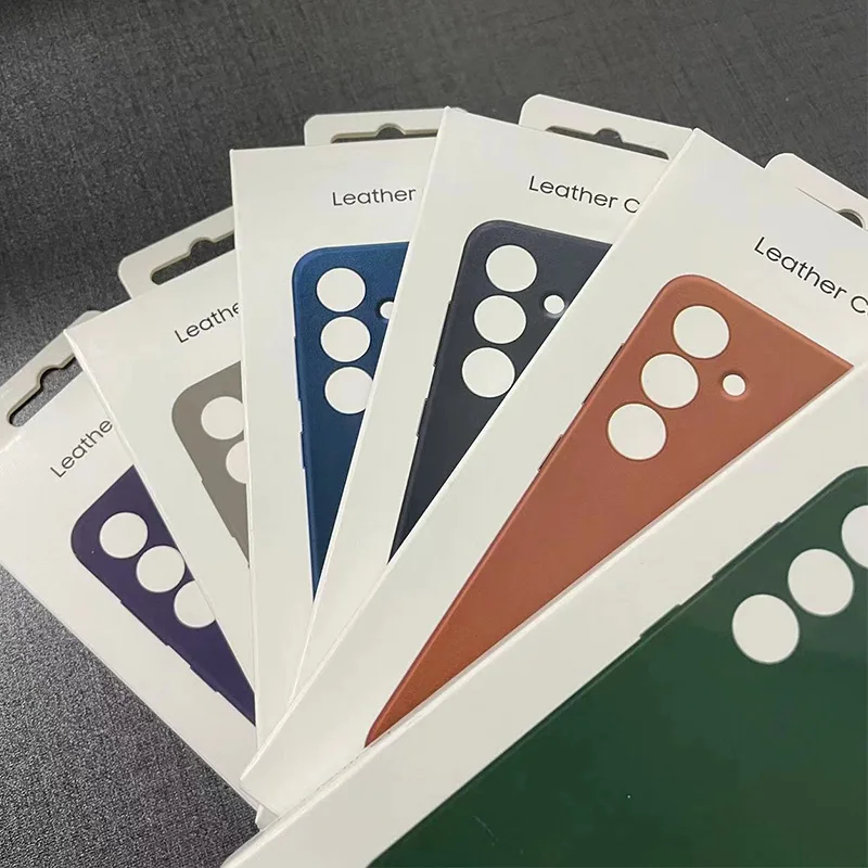 Luxury Leather Phone Case S24 For Samsung Galaxy S24 Plus Ultra S24+ High Quality Eco-Leather Cover s24+ Premium Business Shell