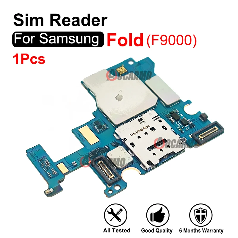 

For Samsung Galaxy Fold F9000 F900U F907N SIM Card Reader Module Board Flex Cable Replacement Repair Part