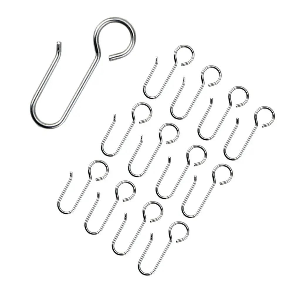 

120 Pcs Sunshade Curtain Hooks Steel Hanging Shower Rust Prevention Smooth Sliding Strong Load Bearing Easy Installation