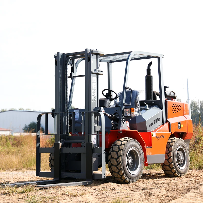 Off Road Forklift Truck Machines 5ton All Terrain Forklift Price Outdoor Use Diesel Forklift With Ce Certificated customized