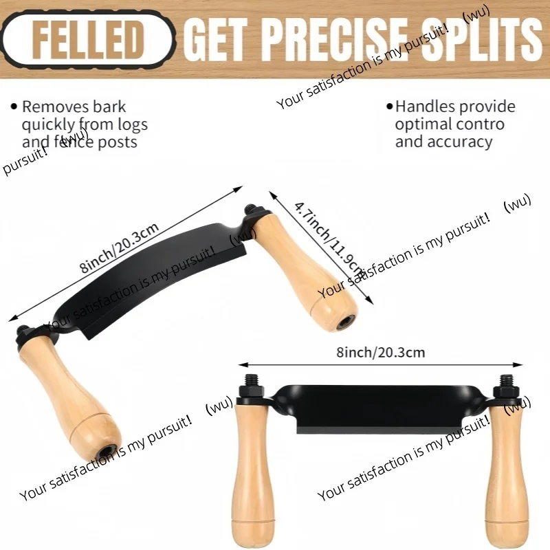 Bark Removal Peeling Hand Tool, Drawing Shaving Ergonomics Efficient and Comfortable Grip Bark Peeler
