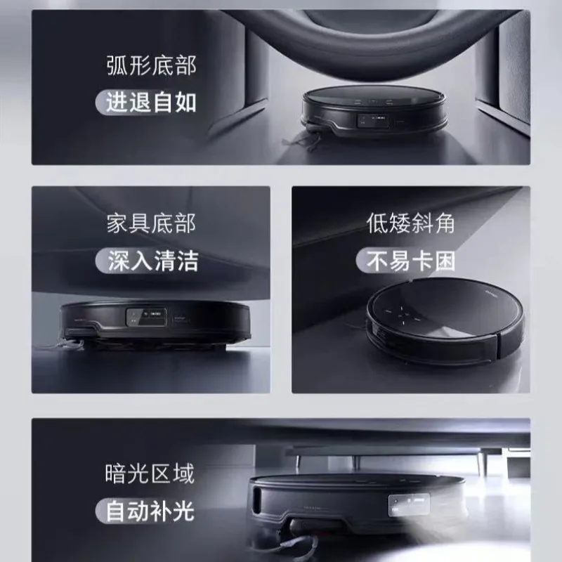 Sweeping and dragging integrated automatic dust collection hot water washing mop drying