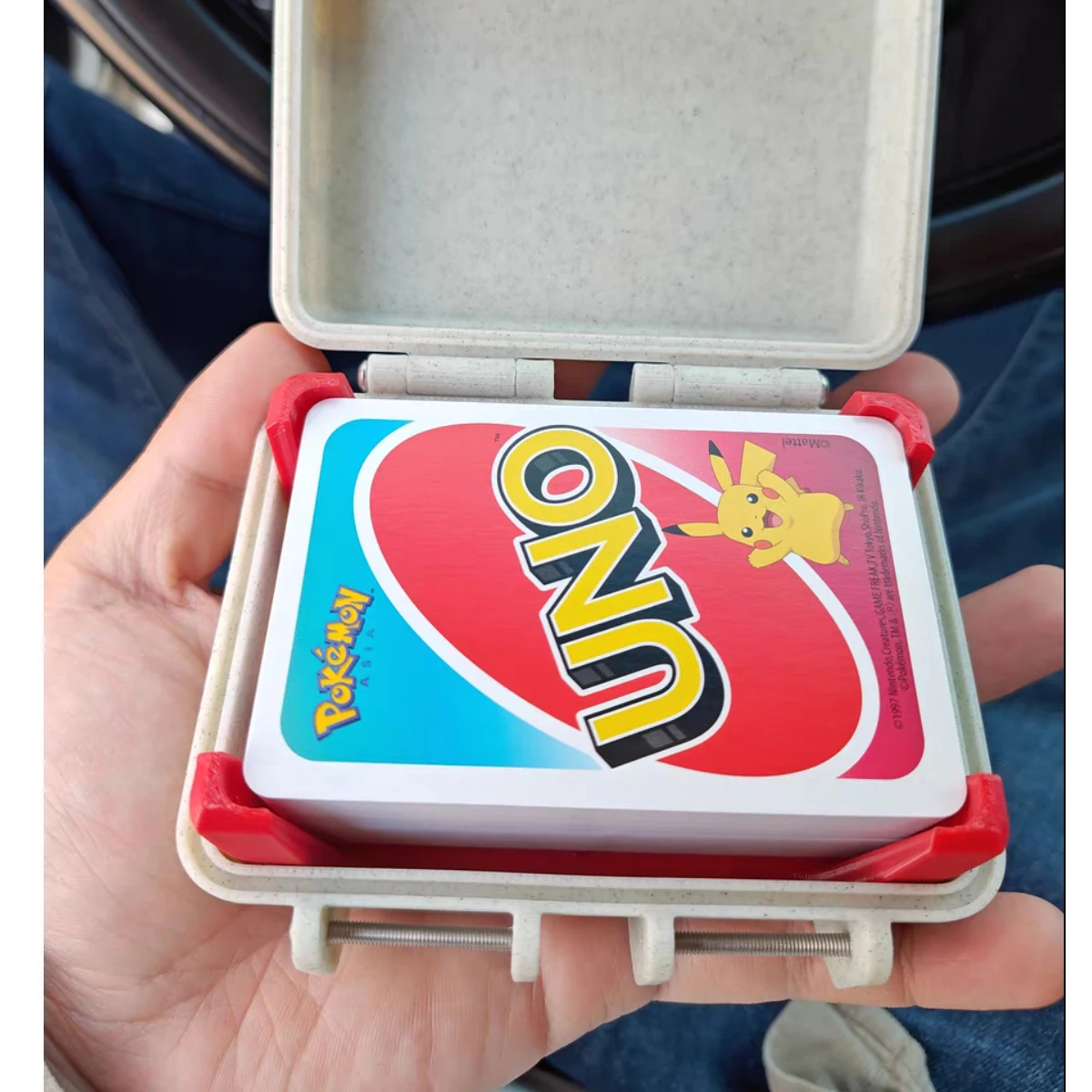 UNO Portable Box Suitable for UNO Card Boys Gift Hard Case Storage Box can accommodate over 200 cards for 3D printing