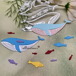 Marine life whale fish Metal Cutting Dies Stencils Die Cut for DIY Scrapbooking Album Paper Card Embossing