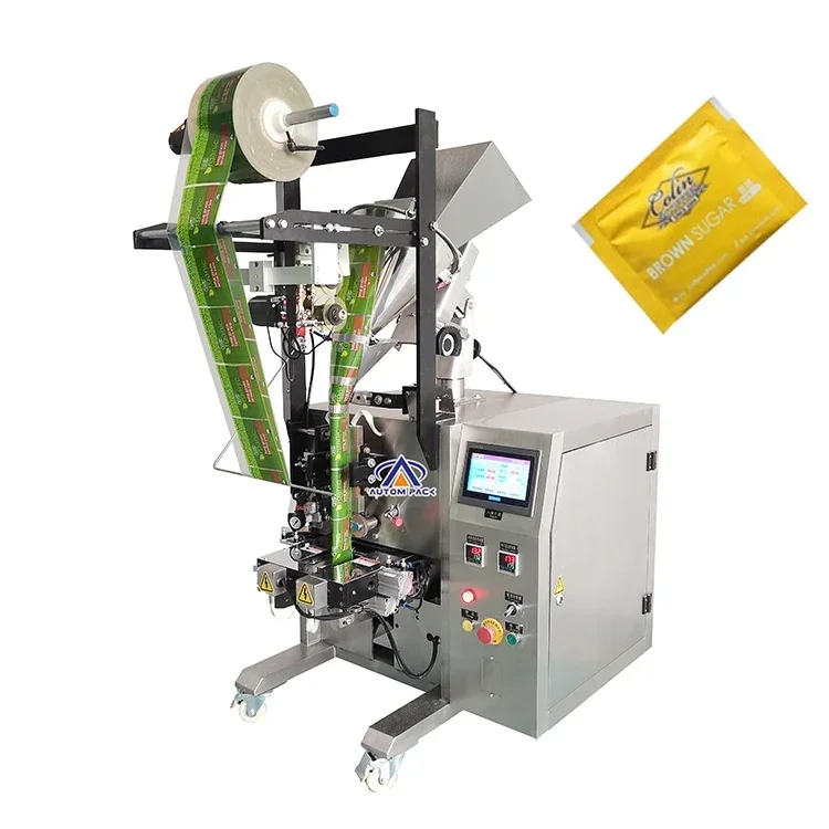 ATM-320D Dubai Cocoa/Cumin/Seasoning/Jaggery/Spice/Tea/Fruit/Egg/Vitamin/Gumin Powder Vffs Sealing Packing Machine Price