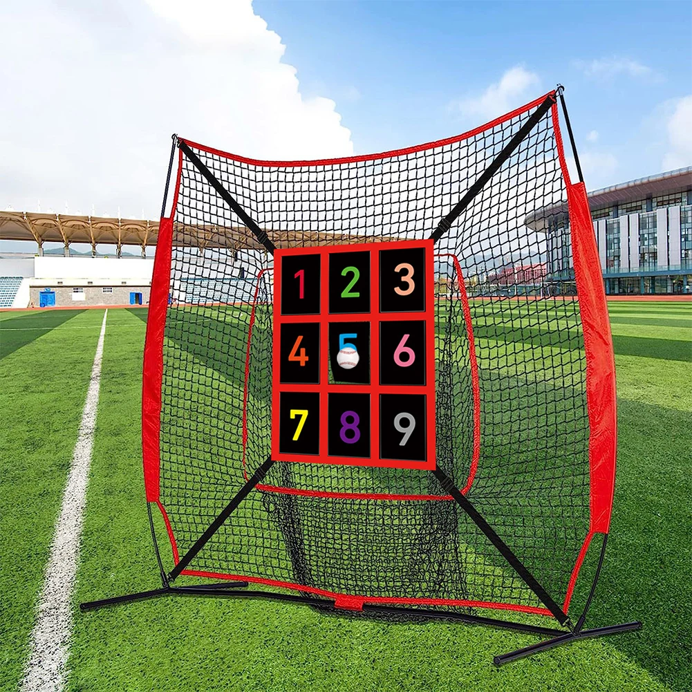 

9-Section Numbered Strike Zone Trainer Adjustable Strike Zone Target Pitcher Accuracy Training Aids for Baseball & Softball